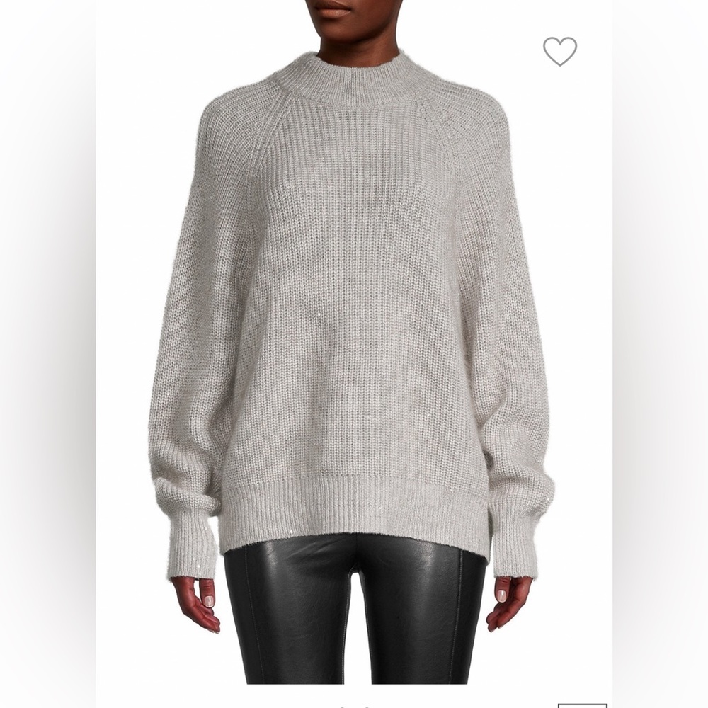 NEW AUTH BRUNELLO Cucinelli cashmere blend SWEATER sz M ITALY